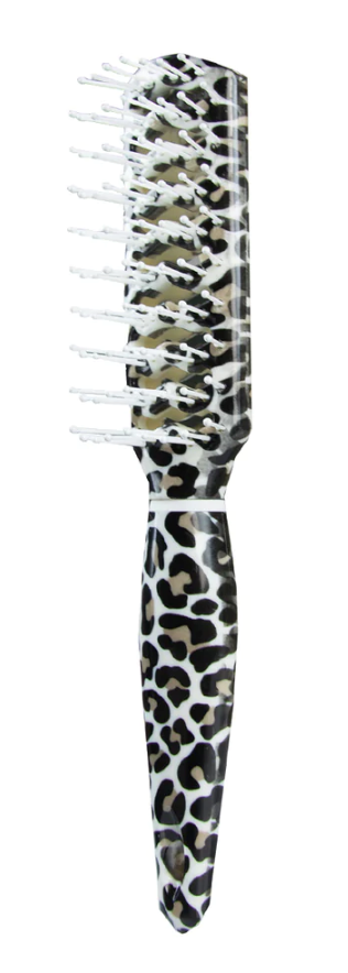 The Vintage Cosmetic Company Vent Hair Brush in Leopard Print